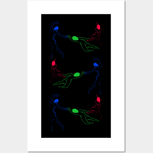 Neon La Danse by Henri Matisse Remix Posters and Art